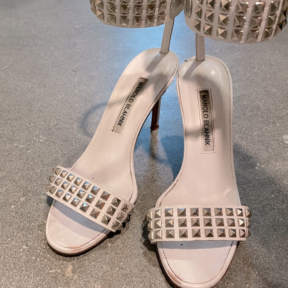 LOVED Manolo Blahnik Rocco Studded Sandals